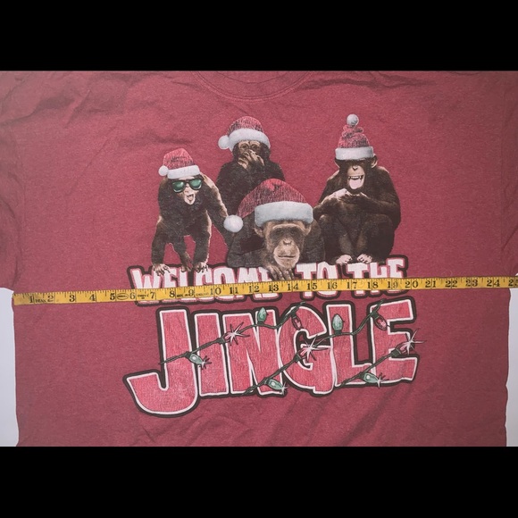 Welcome to the jungle Christmas shirt monkeys - Picture 3 of 5